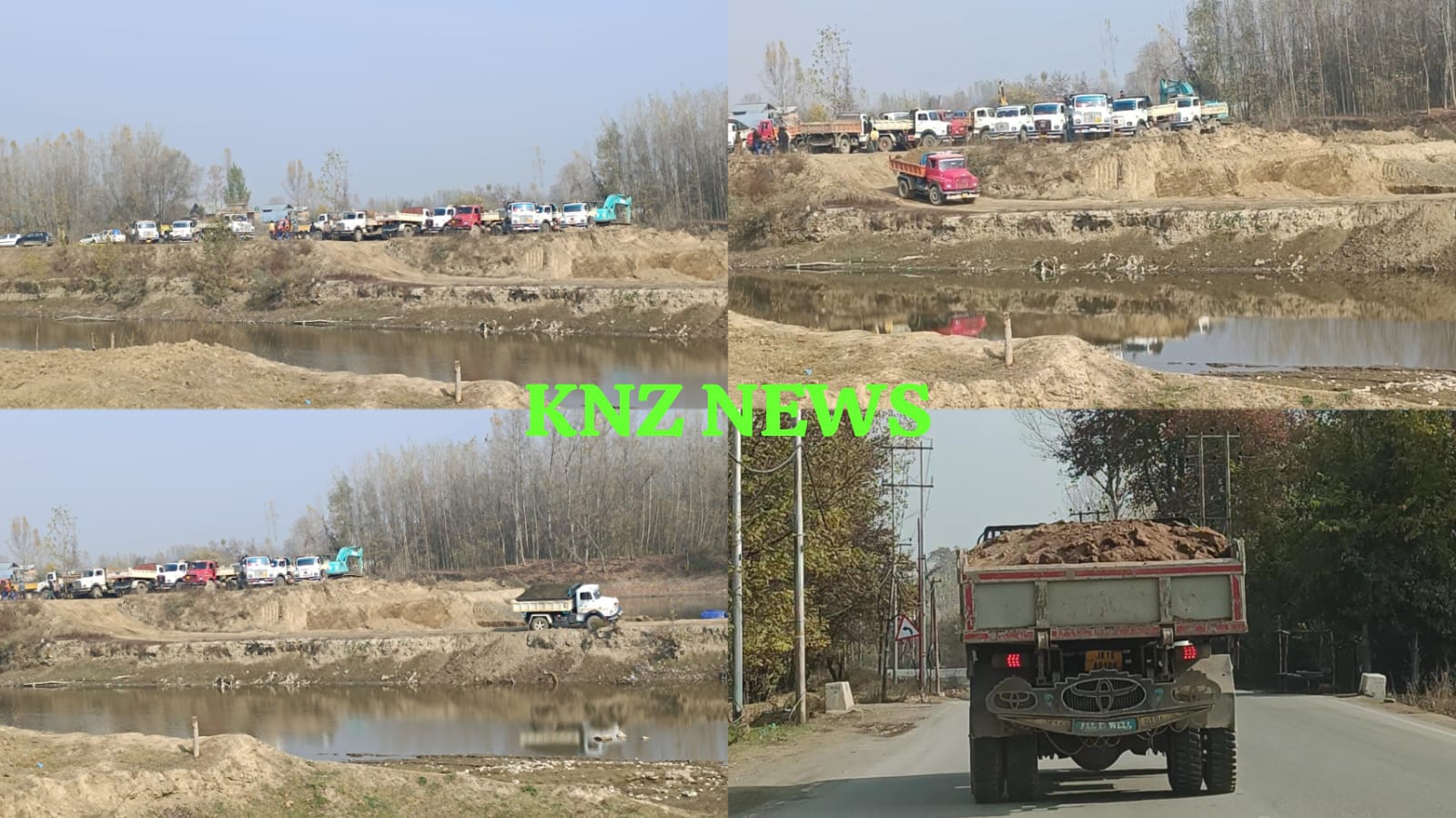 Despite court orders, Tippers ferry material uncovered in Sheikh zoo Ganderbal