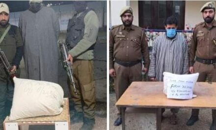 Anantnag Police Arrest Two Notorious Drug Peddlers, Seize Significant Quantities of Illicit Drugs