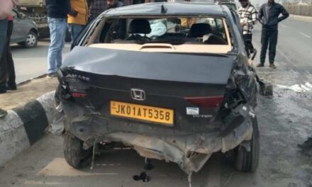 Two Tourists Injured in Srinagar Road Accident; One in Critical Condition