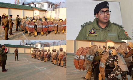 Week long joint capsule course of JK Police & CAPF on law and order training organised by Ganderbal Police concludes.