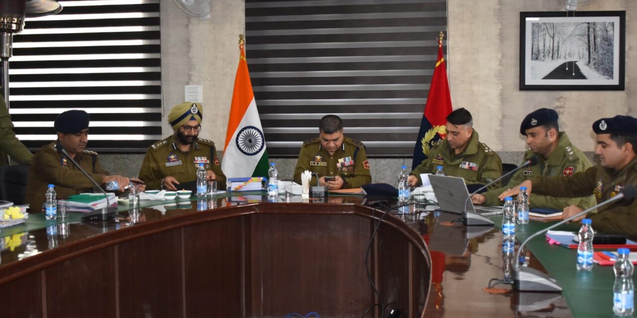 IGP Kashmir V.K Birdi Reviews Crime and Security Situation in Bandipora