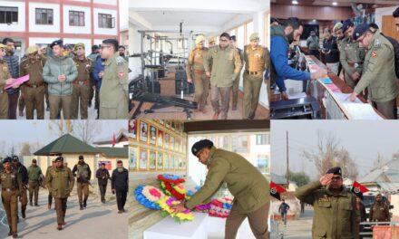 SSP Ganderbal Ragav S, IPS inspects various units/ sections at DPL Ganderbal