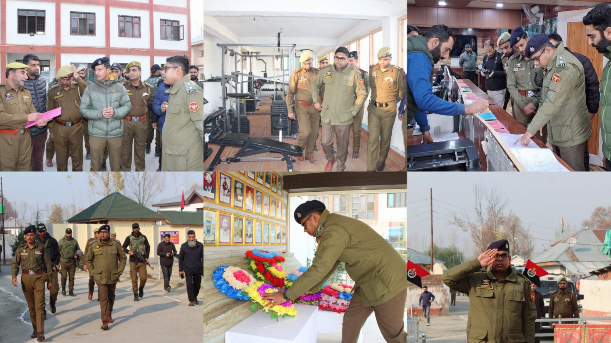 SSP Ganderbal Ragav S, IPS inspects various units/ sections at DPL Ganderbal