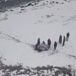 Woman delivers baby on snow-covered road in Machil Kupwara