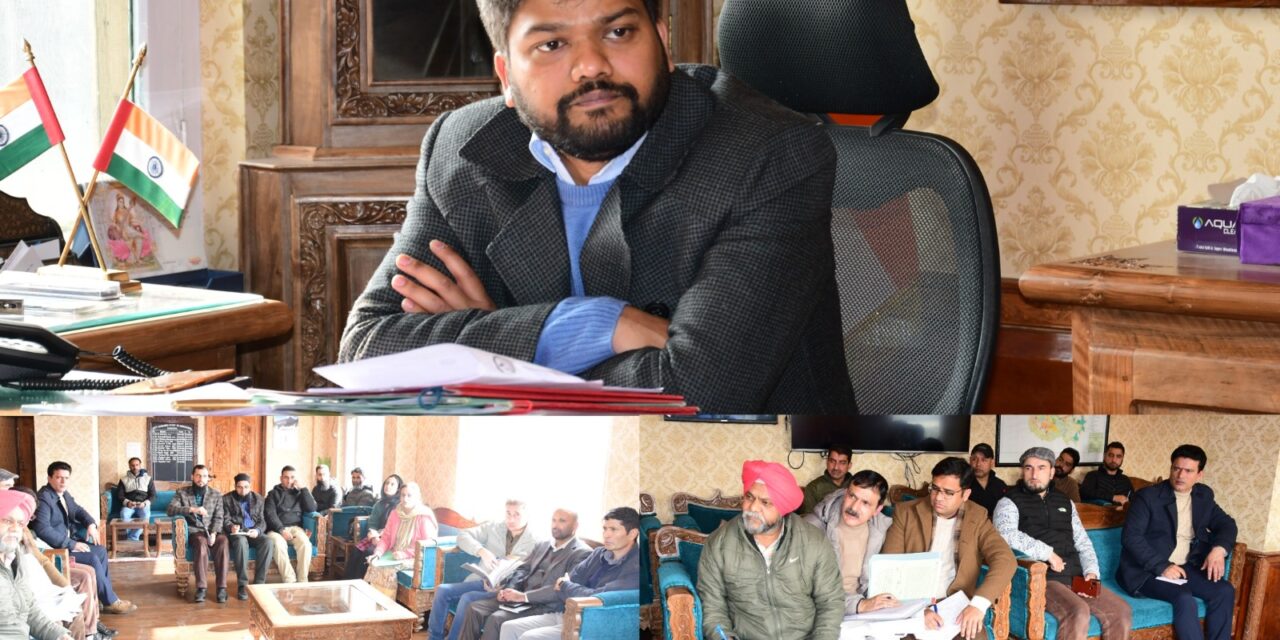 DC Ganderbal reviews DMFT Funds Utilization;Directs for effective use of DMFT funds for sustainable development