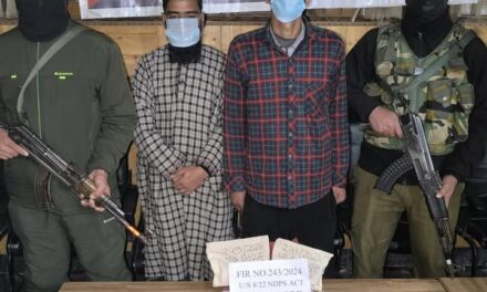 Sopore Police arrested two drug peddlers and recovered Psychotropic Substances.