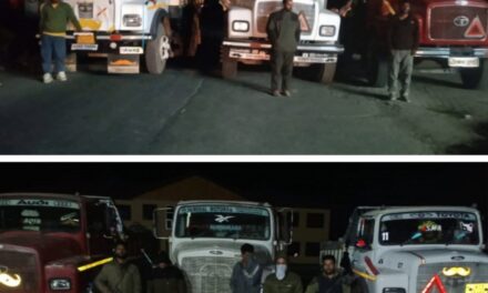 Illegal extraction & transportation of minerals;Police seizes 8 vehicles, arrests 8 drivers in Baramulla