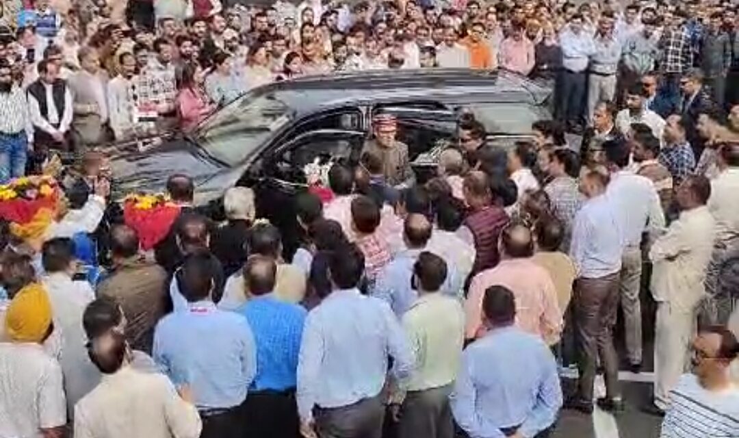 Chief Minister Omar Abdullah receives grand reception at Civil Secretariat Jammu