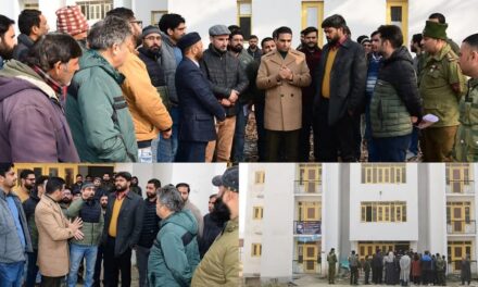 DC Ganderbal inspects facilities, progress of ongoing works at Transit Camp Wandhama