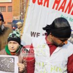 J&K handicapped association protest in Srinagar, observe World Disability Day as “black day”