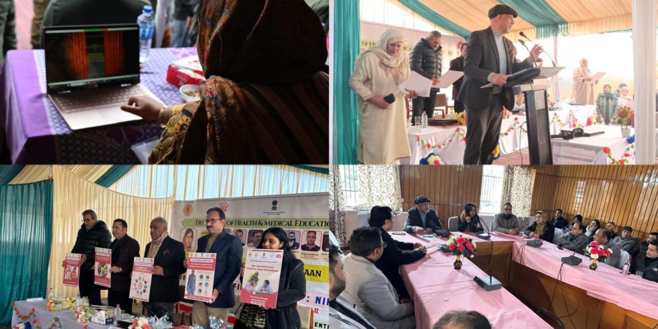 State launch of 100 Days Intensified campaign on TB Elimination at “Kashmir Skill & Simulation Centre RIHFW Dhobiwan Tangmarg