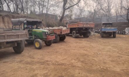 Illegal Mining: Geology and Mining Department Seizes 12 Vehicles in Ganderbal