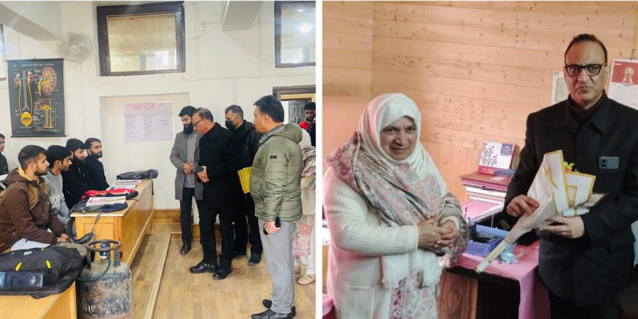 Principal GMC Baramulla Welcomed at Government Nursing College Baramulla