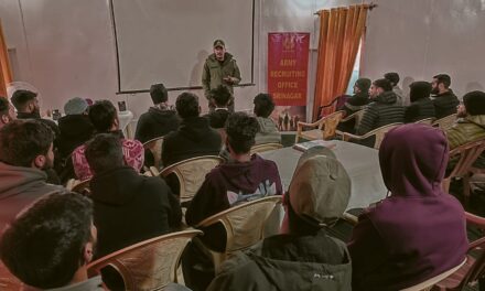 Lecture on Agniveer Recruitment Conducted at Govt Boys Higher Secondary School by Kangan Company of Wussan Battalion