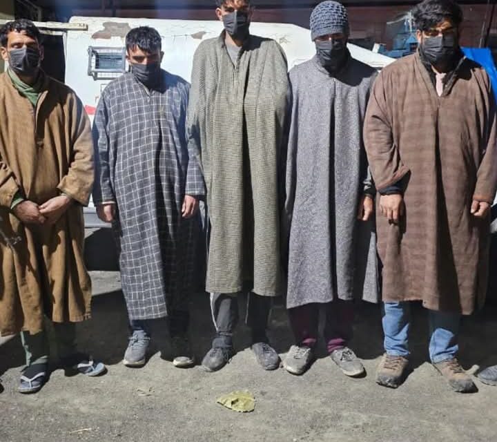 Sopore Police Solved Theft Case, Arrests Five Thieves involved in Theft