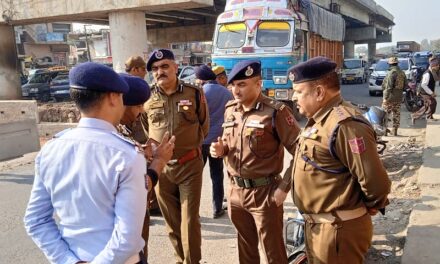 M Suleman Choudhary-IPS, IGP Traffic J&K assesses Traffic Scenario and Ongoing Construction Work in Samba & Kathua