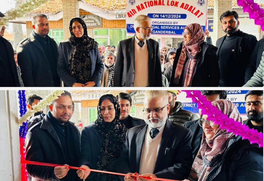 4th National Lok-Adalat held at Ganderbal.