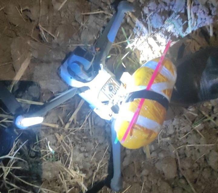 Pakistani drone with 495 grams of narcotics seized near IB in Jammu