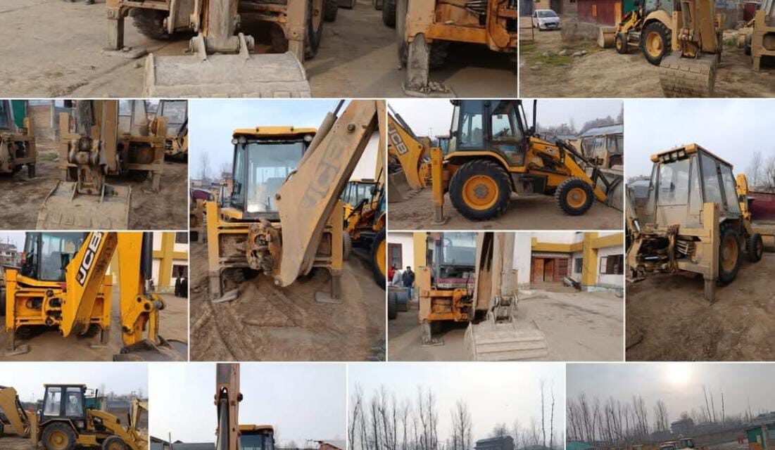 17 vehicles used for illegal mining seized in J-K’s Kulgam