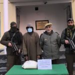 Ganderbal Police arrested drug peddler and seizes contraband substance.