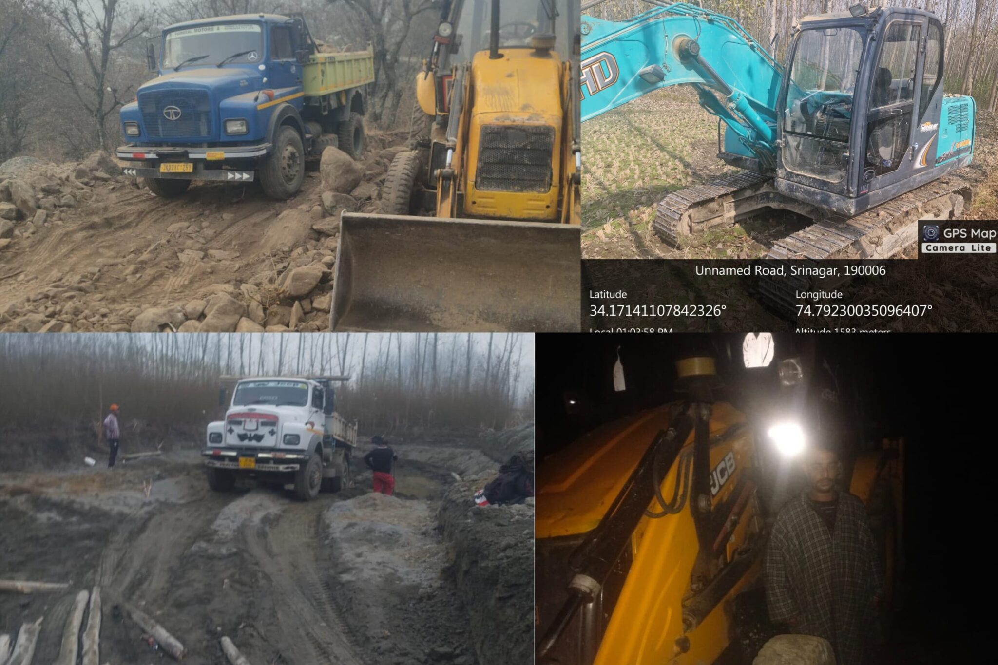 Illegal Mining:3 JCBs, 20 vehicles seized during raids in Ganderbal.