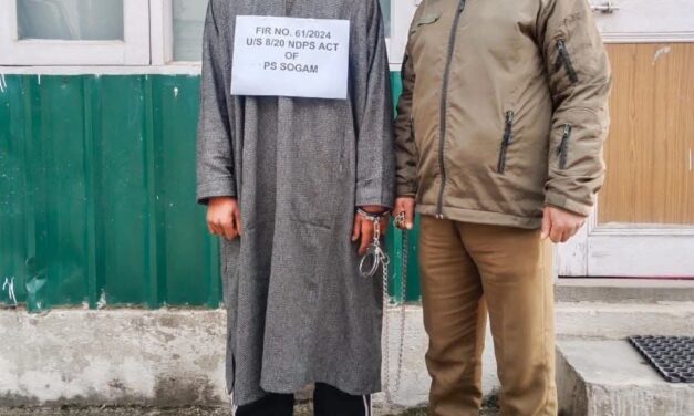 Police arrests drug peddler in Kupwara; Contraband substance recovered