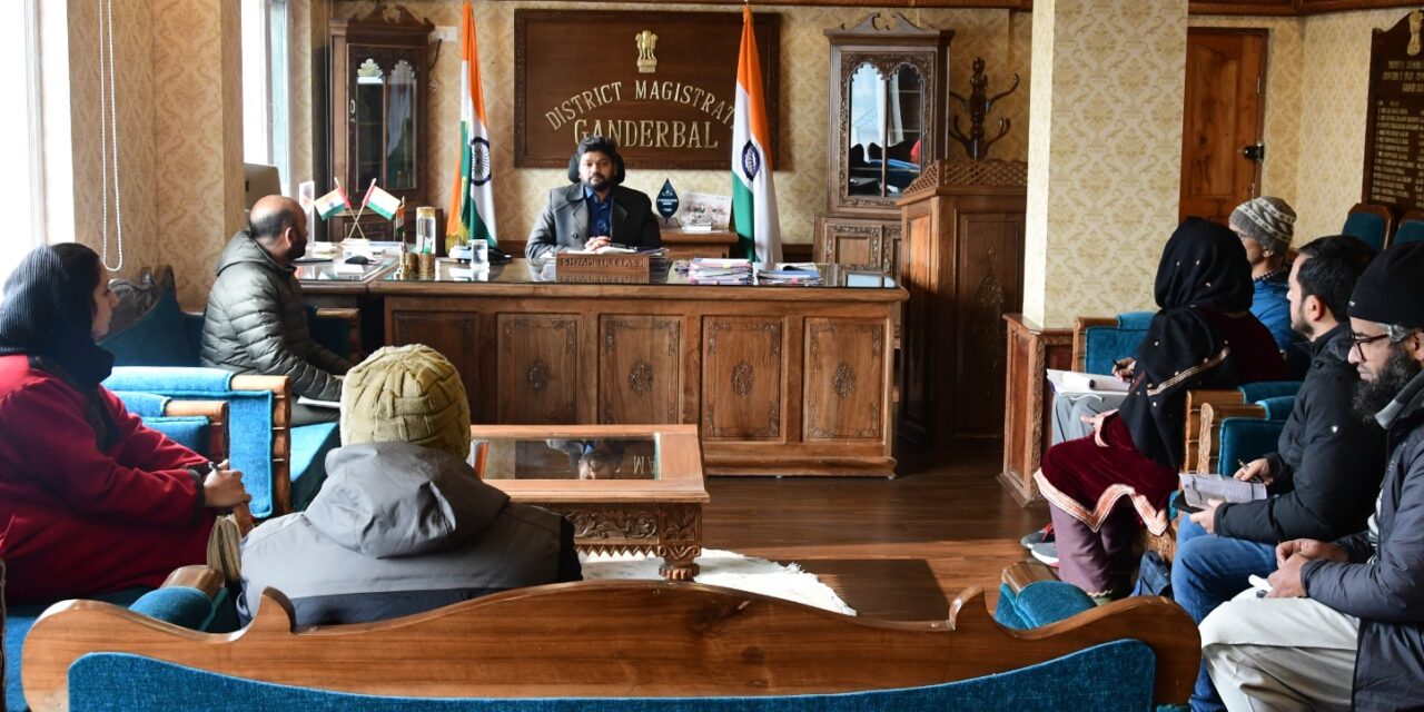 DC Ganderbal reviews implementation of Mission-YUVA