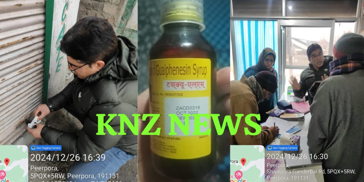 KNZ IMPACT:Medical Shop Shut Down in Ganderbal, after a picture of Expired medicine went viral