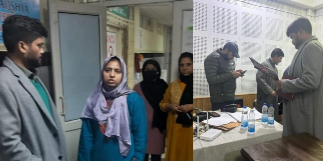 Inclement weather:DC Ganderbal takes stock of preparedness of DH Ganderbal;Inspects District Control Room