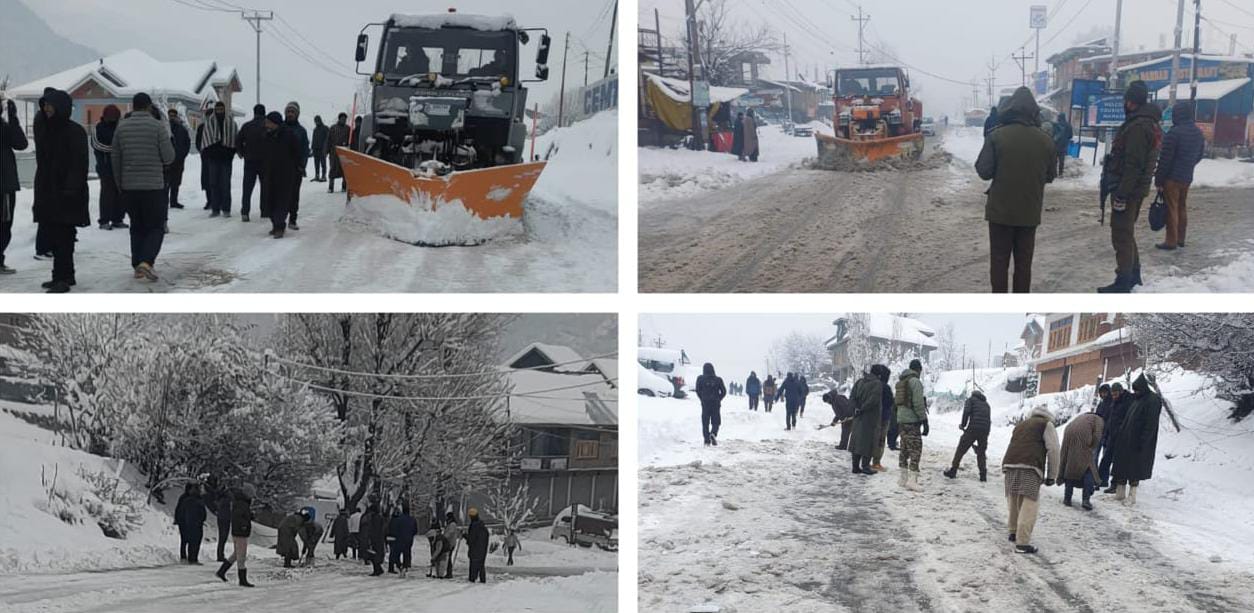 Amid Heavy Snowfall:Rescue Operation Continues by Ganderbal Police