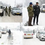 DC Ganderbal assesses post-Snowfall situation;Oversees swift movement of stranded vehicles on Srinagar-Leh highway