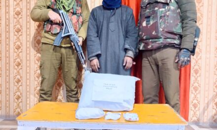 District Police Ganderbal Apprehends A Drug Peddler And Seizes Contraband Substance