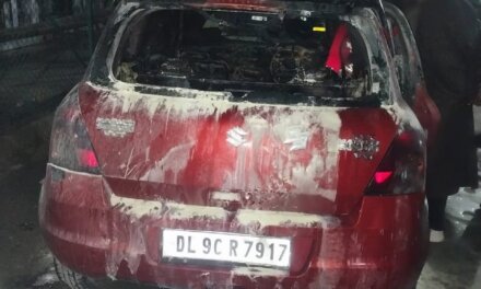 Vehicle Gutted in Fire at SMHS Hospital Parking, Srinagar