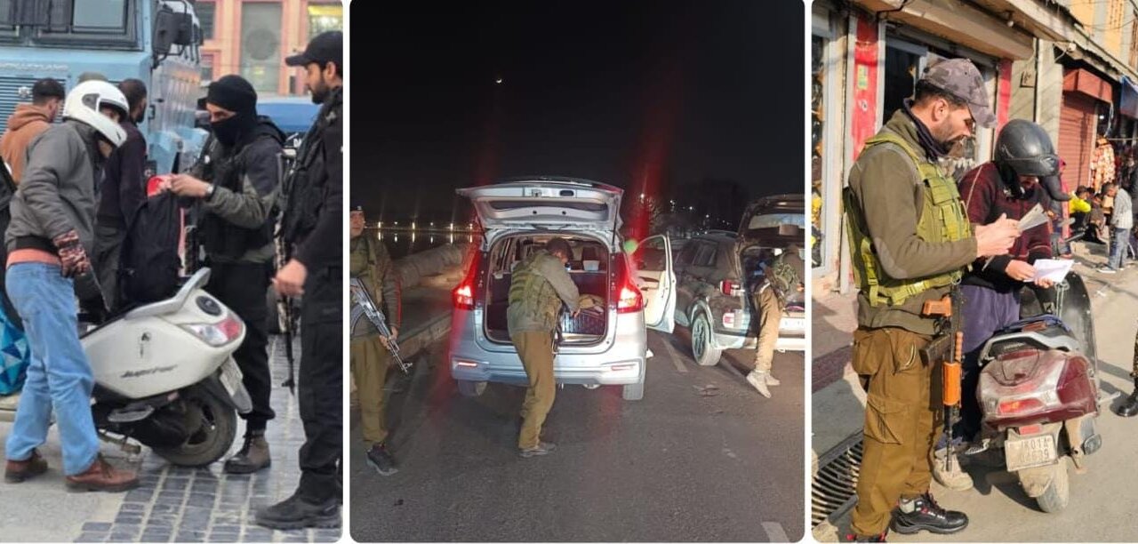 Police tightens security across the City ahead of Republic Day Celebrations in Srinagar