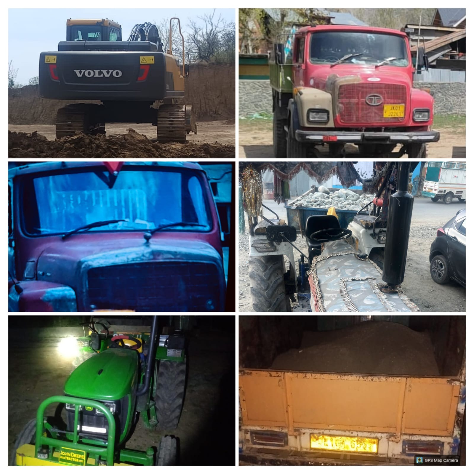 6 vehicles Ganderbal