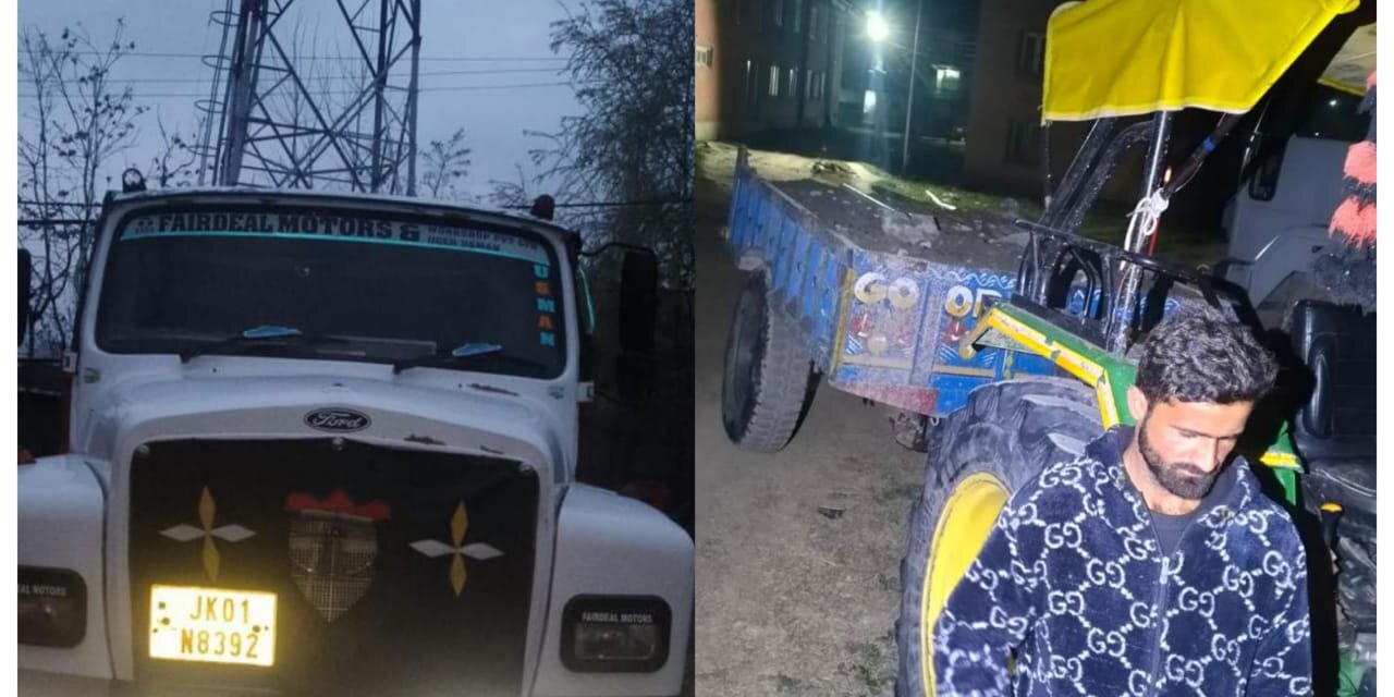 Police Intensify Crackdown on Illegal Mining in Ganderbal; Two Vehicles Seized