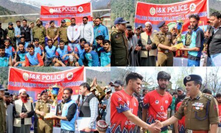 Police Martyrs’ Volleyball Tournament Concludes in Ganderbal