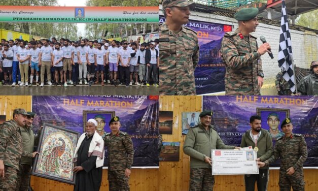 Indian Army Organises PTR Shabir Ahmad Malik Half Marathon in Ganderbal, Promotes Youth Engagement and Fitness