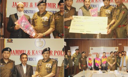Ganderbal Police Honour Three Personnel on Superannuation