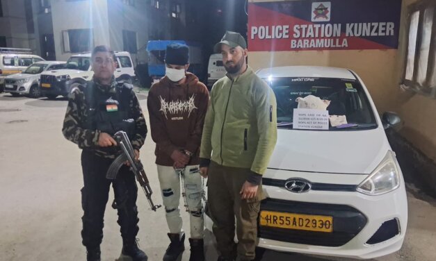 J&K Police arrest drug peddler in Baramulla, Contraband substances recovered
