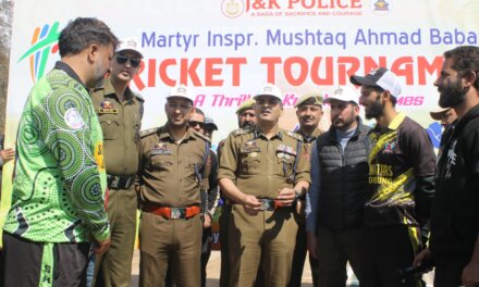 Police Inaugurates Insp. Mushtaq Ahmad Baba T-20 Cricket Tournament In Ganderbal