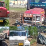 DMO Baramulla Conducts Surprise Inspection in Kunzer–Tangmarg, Seizes Vehicles Involved in Illegal Mining