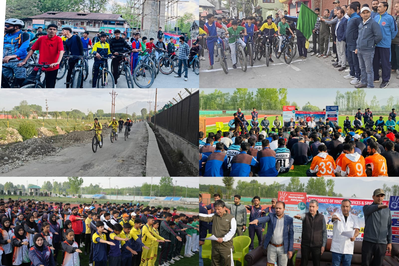 District Ganderbal holds Cyclothon to champion Fitness and Drug-Free Living among Youth