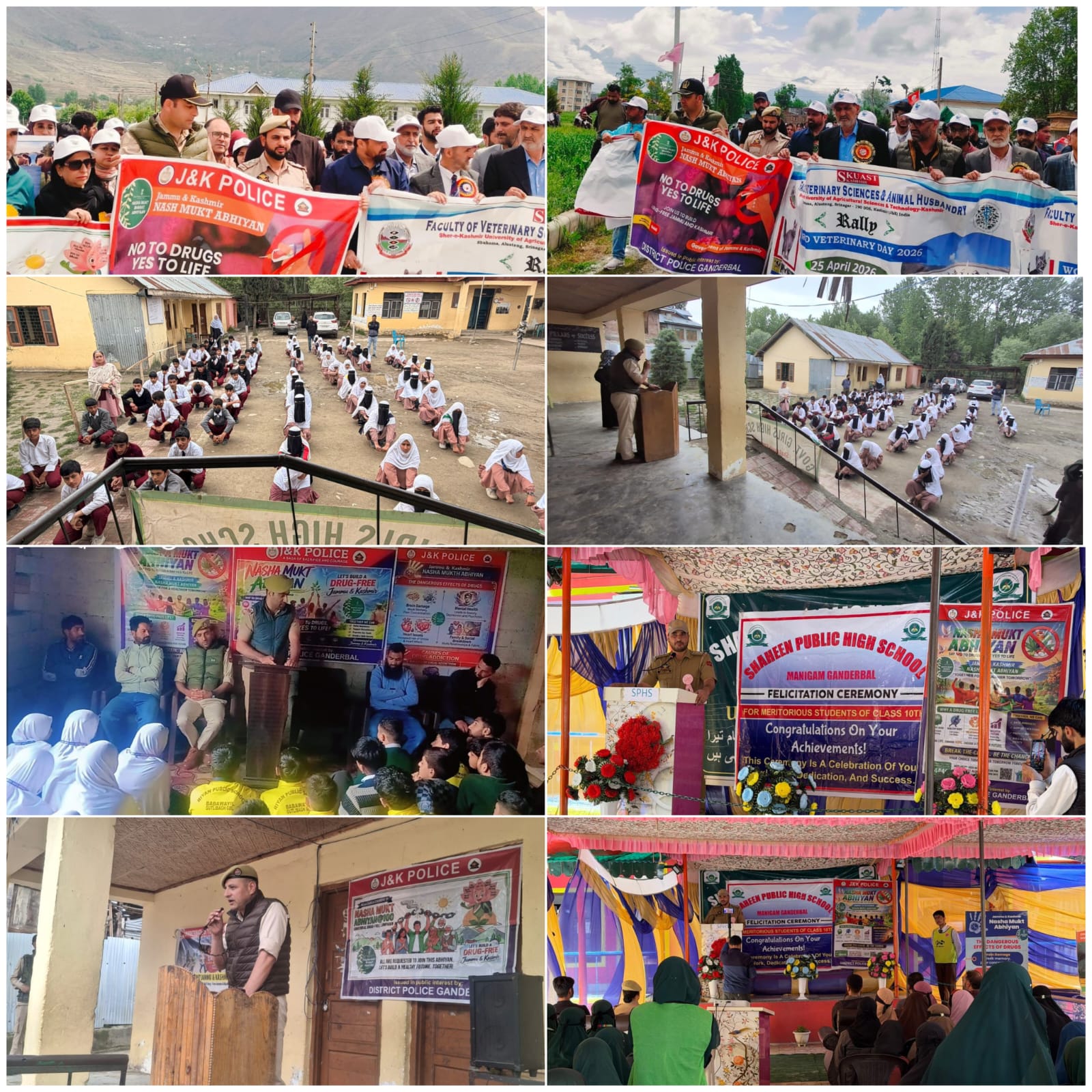 Ganderbal Police Hold Drug Awareness Programmes Across Schools, SKUAST-K