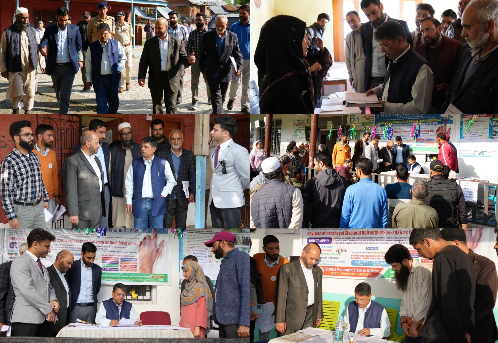 State Election Commissioner visits Ganderbal, reviews Panchayat Electoral Roll Revision