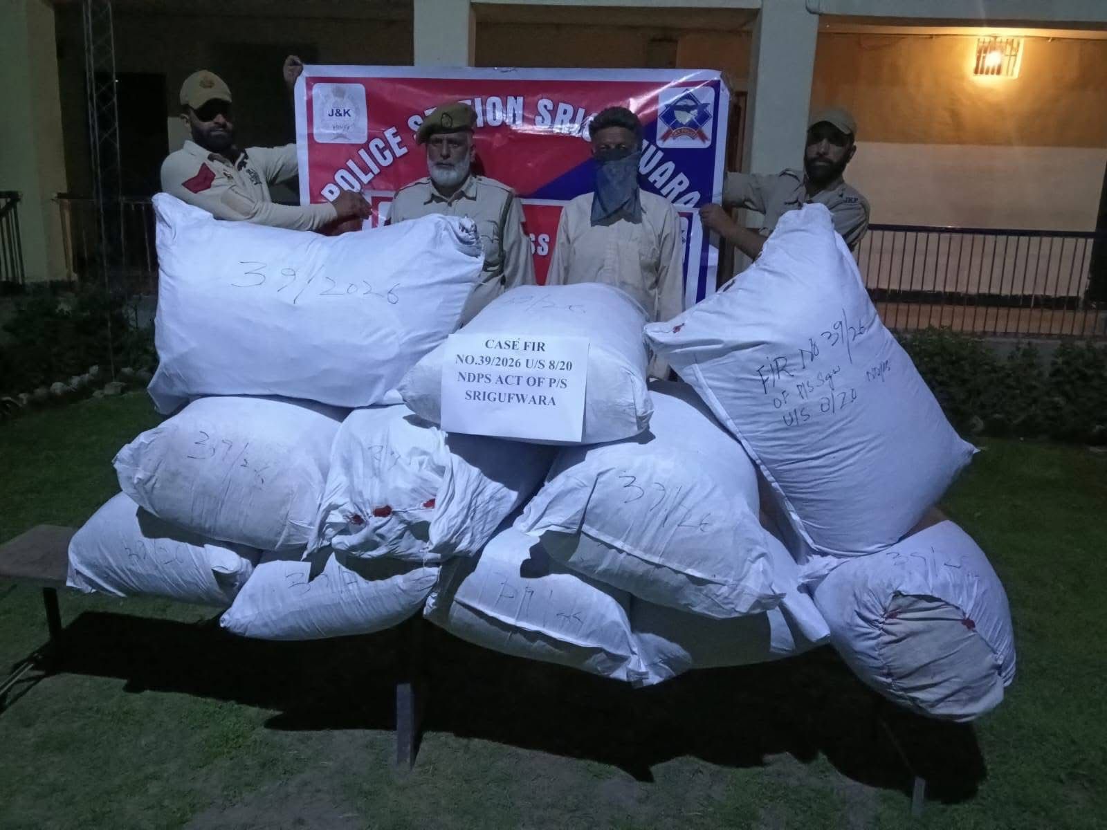 Massive Drug Bust in Anantnag: Contraband Seized, Major Peddlers Held