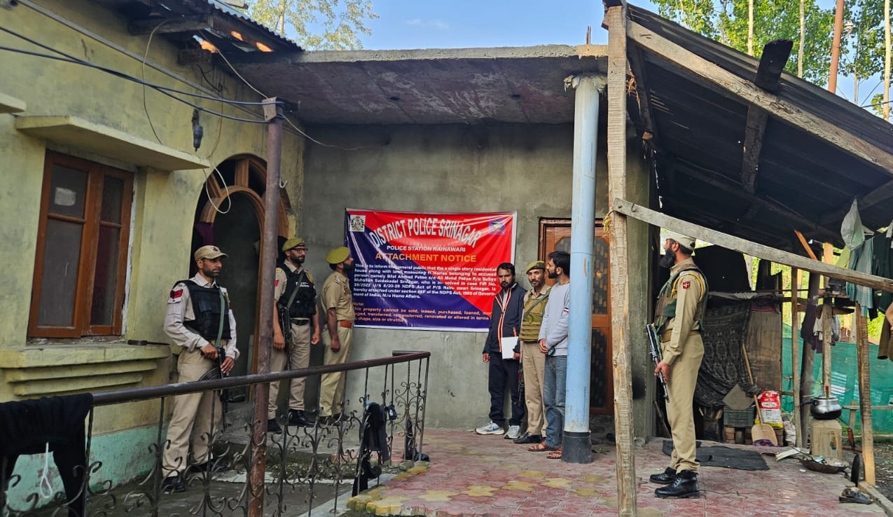 Police Cracks Down: ₹1.5 Crore Assets of Drug Peddler Attached In Srinagar