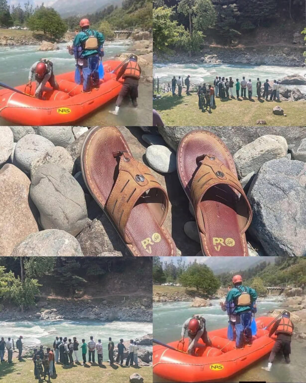 Father Drowns While Saving Son in Lidder River at Pahalgam; Rescue Operation Underway