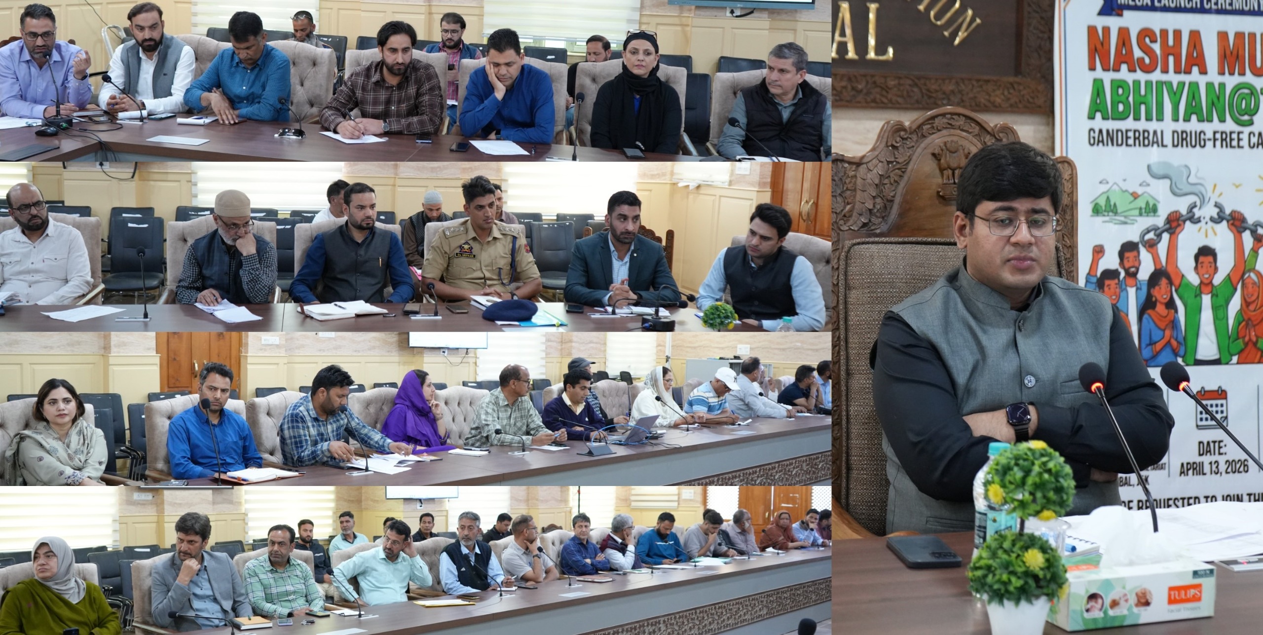 DC Ganderbal chairs review meeting on 100-Day Nasha Mukt Campaign; pushes for strong Enforcement & Community Action