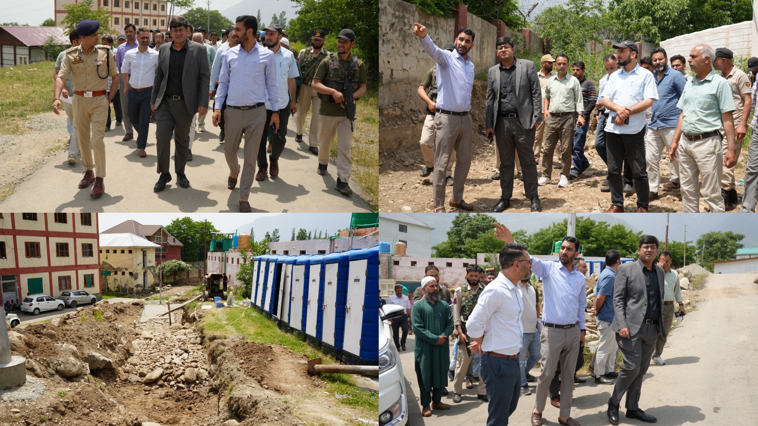 DC Ganderbal visits Transit Camp Manigam; takes stock of SANJY-2026 arrangements